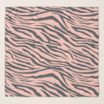 Chic Black Pastel Pink Zebra Muster Schal<br><div class="desc">Chic Chiffonschal mit einem stilvollen,  cremefarbenen,  cremefarbenen Zebramuster. Elegantes und modernes Design. Exklusiv für Sie entworfen von Happy Dolphin Studio. Wenn Sie Hilfe oder passende Produkte benötigen,  kontaktieren Sie uns bitte unter happydolphinstudio@outlook.com.</div>