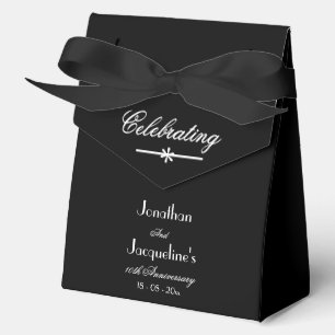 Chic Black & White Large Wedding Jubiläum Geschenkschachtel