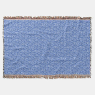 Chic-blaues Vintages Singrün-Blumenmuster Decke