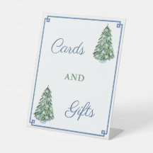 Chic Blue and Green Holidays Wedding Cards & Gifts
