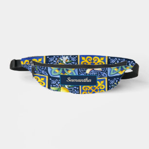 Chic Blue aquamarin sizilianische Zitrusfrüchte Mi Bauchtasche