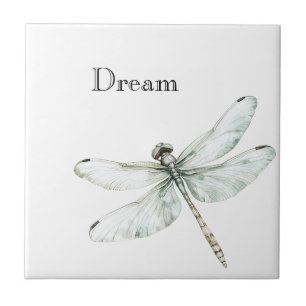 Chic Blue Dragonflies Dream Fliese