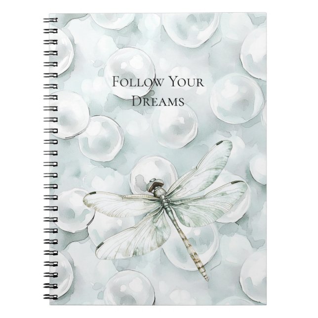Chic Blue Dragonfly Dream Notizblock (Vorderseite)