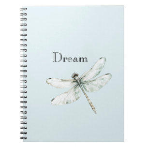 Chic Blue Dragonfly Dream Notizblock