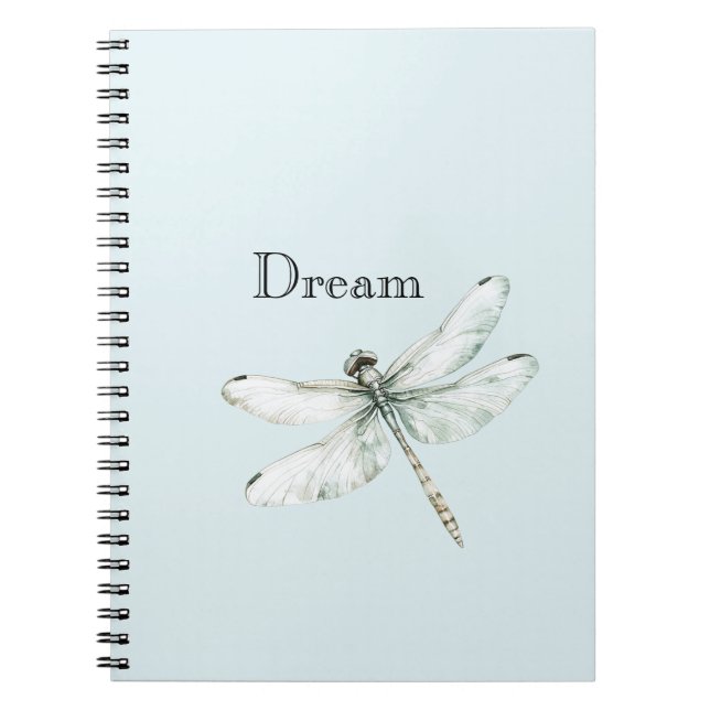 Chic Blue Dragonfly Dream Notizblock (Vorderseite)