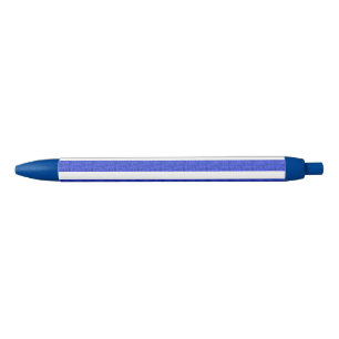 Chic Blue Geometric Stripes Kugelschreiber