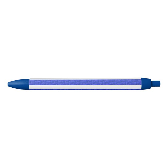 Chic Blue Geometric Stripes Kugelschreiber (Vorderseite)