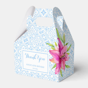 Chic Blue Portugiesisch Azulejo Mosaic Lily Vielen Geschenkschachtel