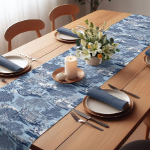 Chic Blue White Weilow Chinoiserie Hütte