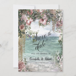 Chic Blume Ozean Save the Date