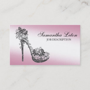 Chic-Blumenstilett-Schuh-hohe Heels-Pumpen Visitenkarte