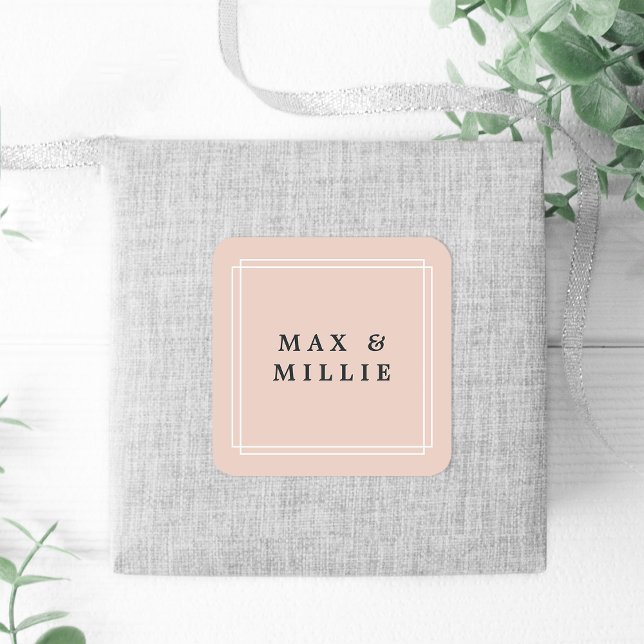 Chic Blush | BOUTIQUE Quadratischer Aufkleber (Von Creator hochgeladen)