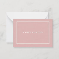 Chic Blush | Elegantes, rosa Geschenkgutschein