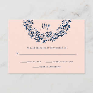 Chic Blush et Marine Botanique Wreath RSVP