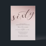 Chic Blush Pink 60 Überraschung Geburtstag Einladung<br><div class="desc">Chic Blush 60 Geburtstag Einladung Ihre Gäste werden wissen,  dass dies ein lustiges Party,  wenn Sie nur diese schicke Einladung!</div>