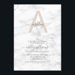 Chic Blush Pink Marmor Monogram 30. Geburtstag Einladung<br><div class="desc">Als ich Trends suchte, um dieses rosa, rosa Marmor-Monogramm zu entwerfen, hatte ich viel Mühe, Elemente zu finden, die mir gefielen! Nach Stunden der Suche fand ich endlich diesen GORGEOUS Marmor und war so glücklich! Dann musste ich ein paar Stunden lang herumkriegen, um ein einzigartiges Monogramm zu erstellen, das modern,...</div>