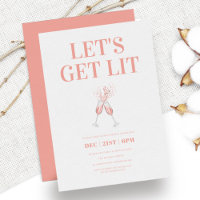 Chic Blush Pink Niedliches Weihnachtsfest Party