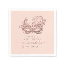 Chic Blush & Rose Goldene Fossilienmuseum Quinceañ