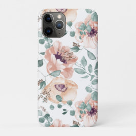 Chic Blush Watercolor Blume iPhone iPad Case