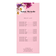 Chic Bohemische Wildblumen Rosa Boutique Salon