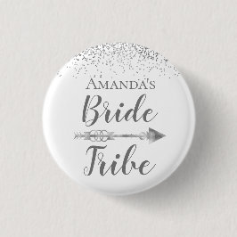 Chic Boho Bride Tribe Button
