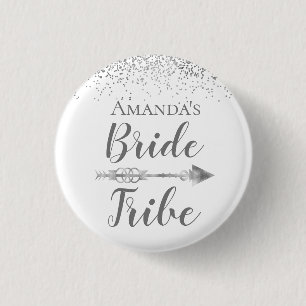 Chic Boho Bride Tribe Button