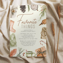 Chic Boho Cosy Holiday Favorite Things Party