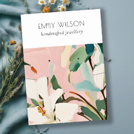 Chic Boho farbenfroh gestrichen florale Nekklace E Visitenkarte