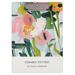 Chic Boho farbenfroh pink blau grün gestrichen Blu Klemmbrett