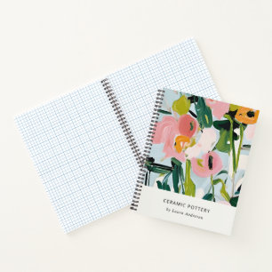 Chic Boho farbenfroh pink blau grün gestrichen Blu Notizbuch