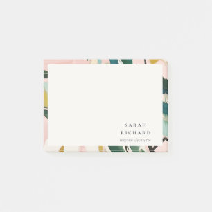 Chic Boho farbenfroh rosa Aquamarin grün gestriche Post-it Klebezettel