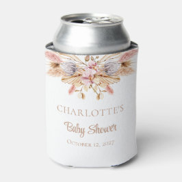 Chic Boho Floral Pampas Grass Baby Dusche Dosenkühler
