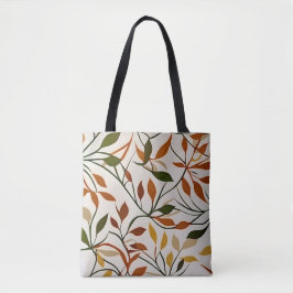 Chic boho Linie Art Herbst Blätter Vektor abstrakt Tasche