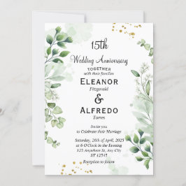 Chic Boho Mariage de verdure Invitations