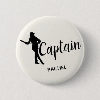 Chic-Bohrgerät-Team-Kapitän Personalized Button