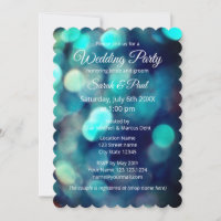 Chic Bokeh Lichteffekt mit Paare Hochzeit Party