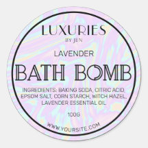 Chic Bold Modern Holographic Bath Bomb Wellness-Ce