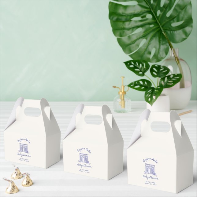 Chic Bonjour bebe baby shower Geschenkschachtel (Zahlreiche)
