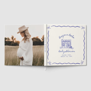 Chic Bonjour bebe Babyparty Gästebuch