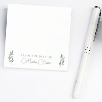 Chic Botanic Eukalyptus Leaf Green Monogram