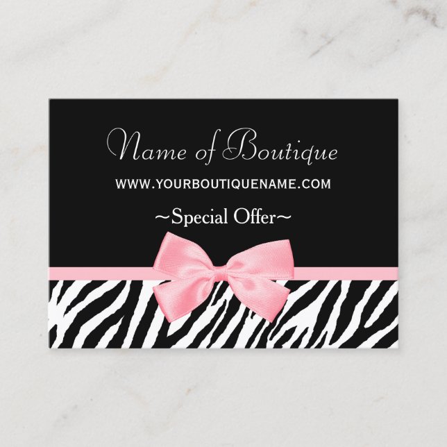 Chic Boutique Clair Pink Ribbon rabais Coupon (Devant)