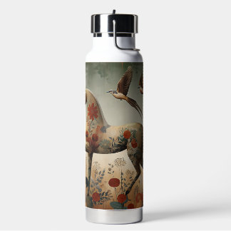 "chic Boutique Equestrian Floral Pferd" Trinkflasche