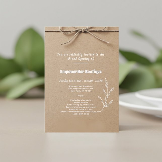 Chic Boutique Grand Opening Invitation | Stylish (Von Creator hochgeladen)