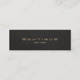 Chic Boutique Stilvolle Designer Imitate Black Lin Mini Visitenkarte