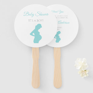 Chic Boy Baby Dusche Schwangere Frau Baby Bump Fächer