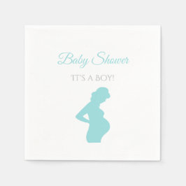 Chic Boy Baby Dusche Schwangere Frau Baby Bump Serviette