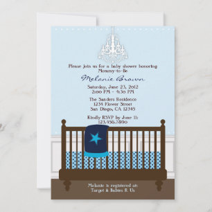 Chic Boy Blue Kinderzimmer Dekoration Kinderdusche Einladung