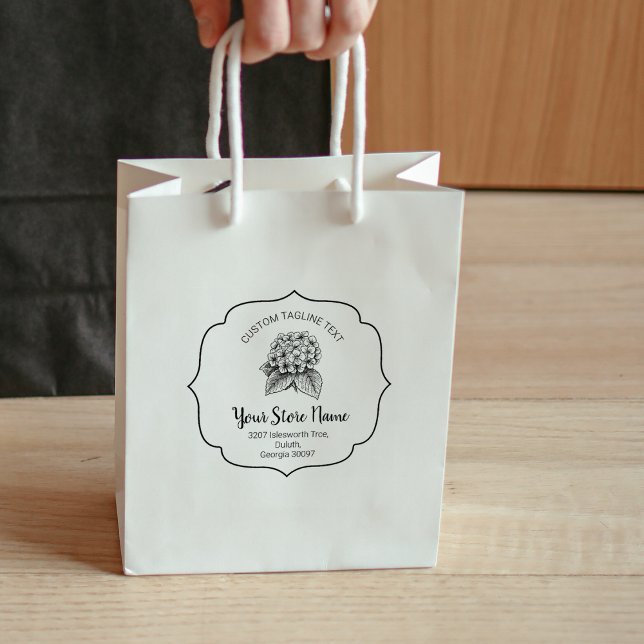 Chic Bracket Frame blühen, elegantes Skript Gummistempel (Von Creator hochgeladen)