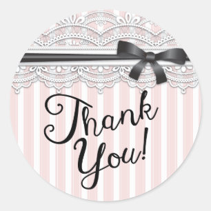 Chic Brautparty Lovely Lace Danke Sticker