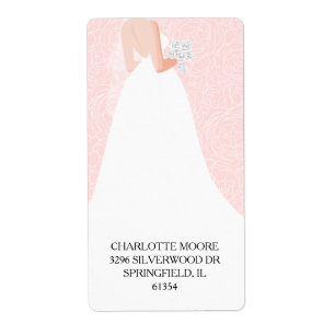 Chic Brautparty Rosa Rücksendeadresse